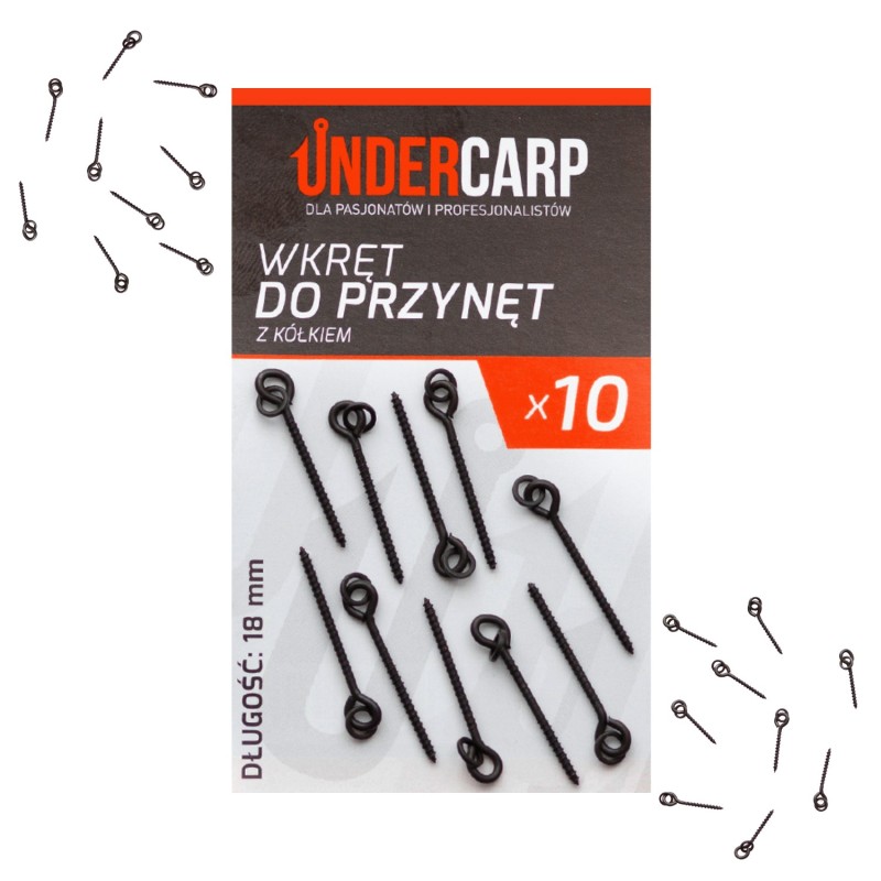 Undercarp Wkręt do przynęt z kółkiem 18 mm