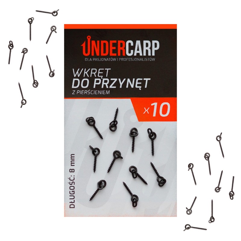 Undercarp Wkręt do przynęt z pierścieniem 8 mm