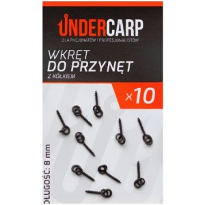 Undercarp Wkręt do przynęt z kółkiem 8 mm