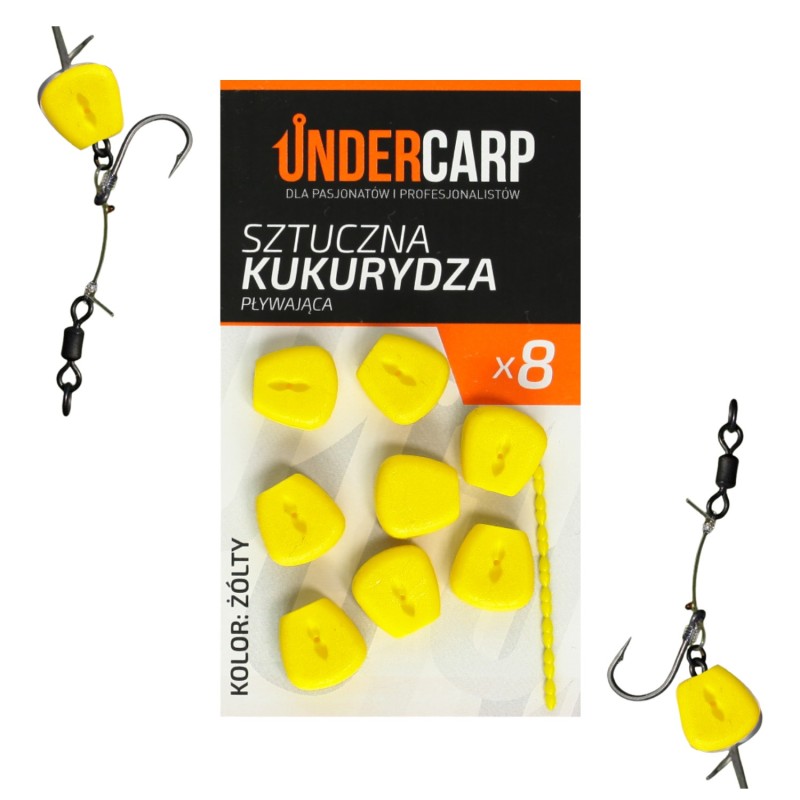 Undercarp Sztuczna kukurydza pływająca - żółta