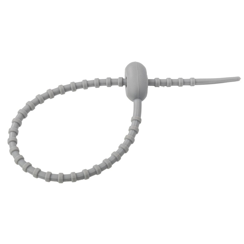 OPASKA ZACISKOWA SILIKONOWA MIKADO 21.5cm/SZARA