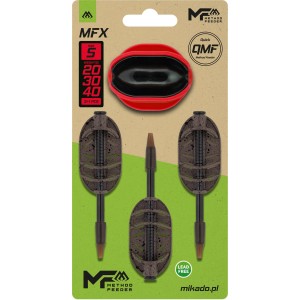 ZESTAW PODAJNIK MIKADO METHOD FEEDER MFX - Q.M.f- roz.S - 20+30+40g + FOREMKA