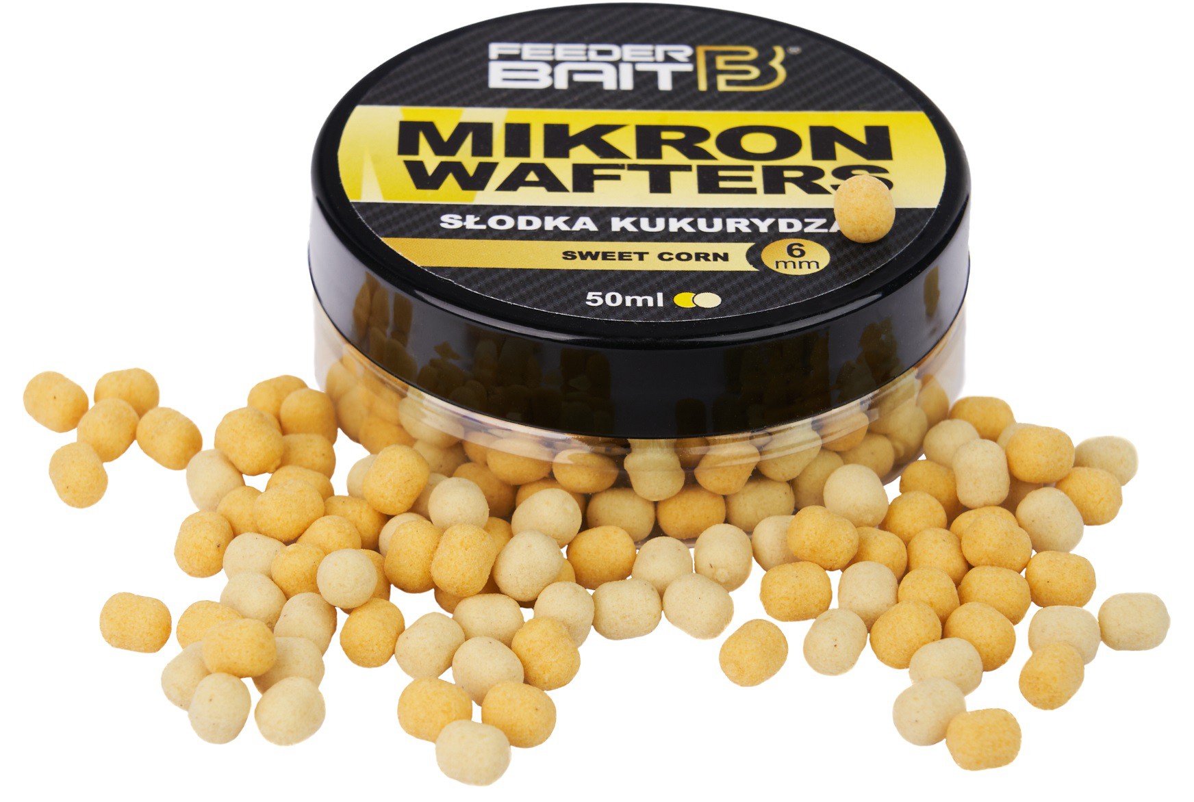 Mikron Wafters 4/6mm Feeder Bait Sweet Corn Słodka Kukurydza